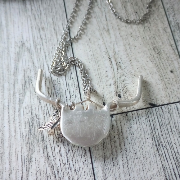 Cute highland cow made from a vintage silver fork - Picture 3 of 5